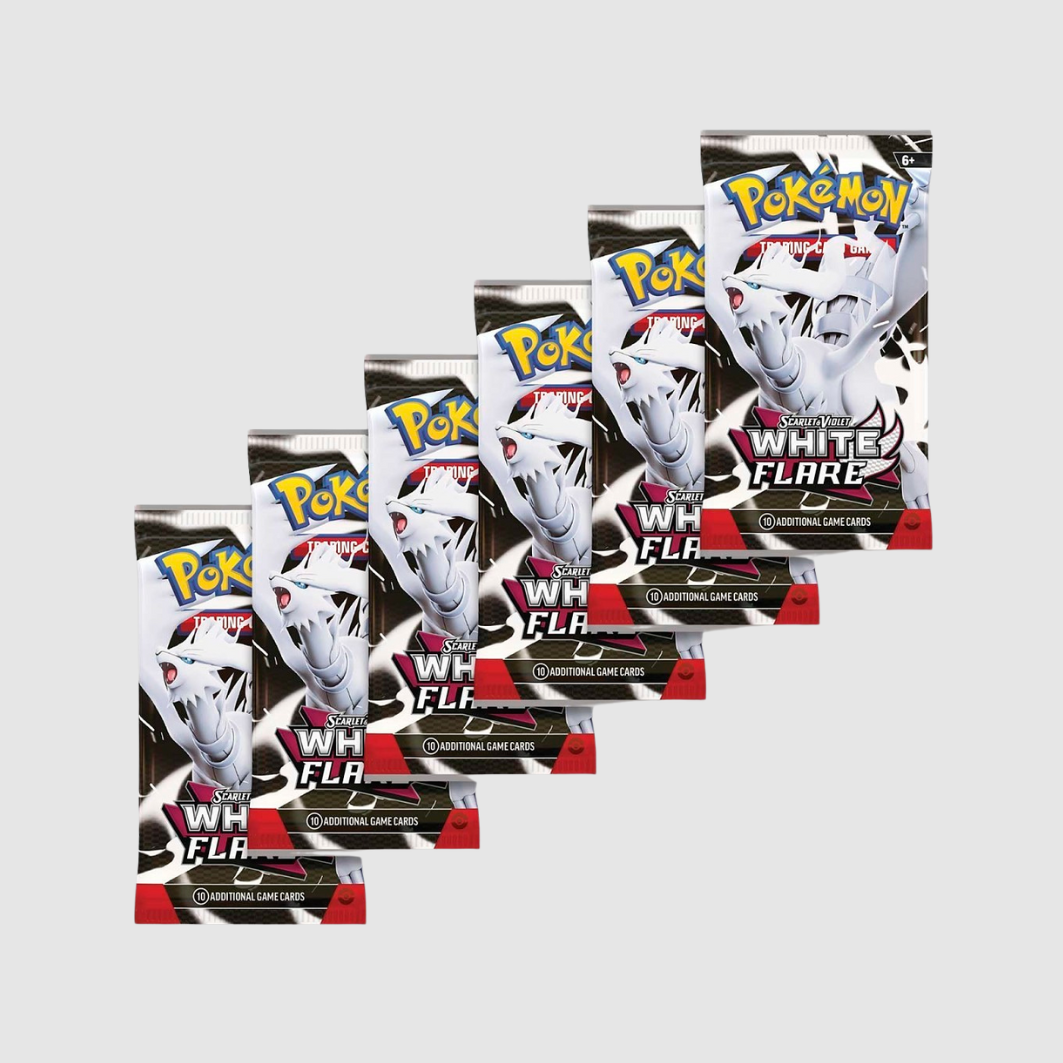 Pokémon TCG: Scarlet & Violet-White Flare Booster Bundle (6 Packs) (EN)