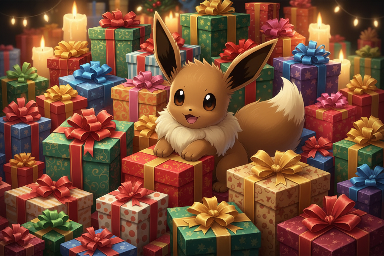 zwischen den Geschenken ist Evoli